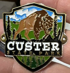 Custer State Park Hiking Staff Stick Medallion NEW