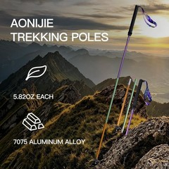 Collapsible Trekking Poles Walking Hiking Sticks Trail Running