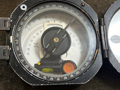 Vintage Sokkisha Tokyo Transit Compass in Leather Case