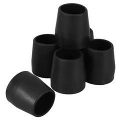 6 Pcs Non-skid Rubber Walking Cane Tips Foot Replacement Hiking Pole Feet