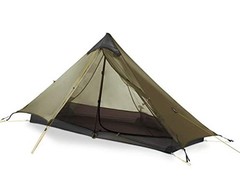 Ultralight Tent 3-Season Backpacking Tent for 1-Person or 2 1-person, khaki