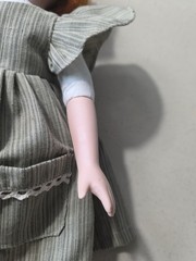 Porcelain Doll 15.5in NJSF Red Hair Character Face Costume Outfit