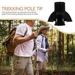 4Pcs Durable PVC Walking Stick Ends Anti-Slip Cane Tips for Hiking