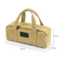 Camping Tent Peg Storage Organizer Canvas 35x13x12cm PVC Bottom All Weather