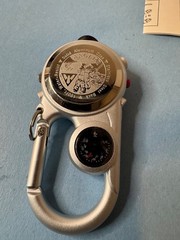 Dakota Angler 2 Clip Watch Compass Dakota…new , Needs Battery (Missing Compass