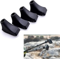 Walking Stick Tips Rubber – 4pcs Trekking Pole Replacement Feet