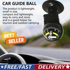 Car Compass Automotive Compass Ball Adjustable Dashboard Mounted for Hiking*