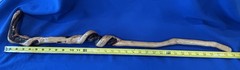 33” Hand Carved – Spiral Twisted Hiking Walking Stick Cane Snake Head Handle