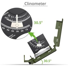 Proster IP65 Compass Hiking Survival – Lensatic Sighting Armygreen