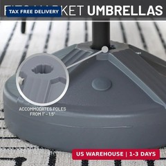 US Weight Durable 50 Pound Fillable Umbrella Base Designed to be Used with a Pat