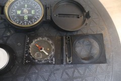 Vintage Silva Huntsman Sun Watch Sweden W/ Pathfinder Engineer Compasses Bubble