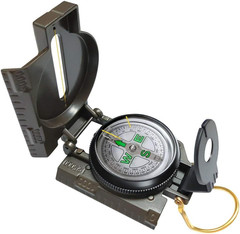 Multifunctional Military Compass, Amy Green, Waterproof and Shakeproof, Compass