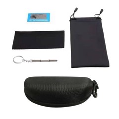 Easy To Carry Hard Shell Eyewear Cleaning Lens Cloth Protective Eyewear Case