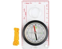 Deluxe Map Compass Rotating Bezel, 2° Increments, Glow in the Dark, Magnifier