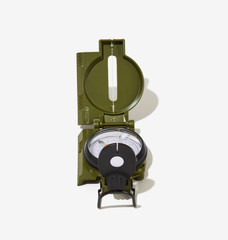 Wren Military Compass W/ Floating Luminous Dial Rugged Metal Case
