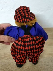 Artist doll porcelain doll clown 22 cm collector rarity Vintage