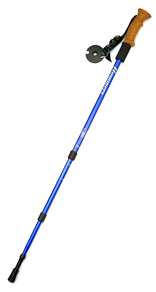 1 Pair Hammers Trekking Poles Hiking Sticks w/ Cork grip Mud disk Compass NEW