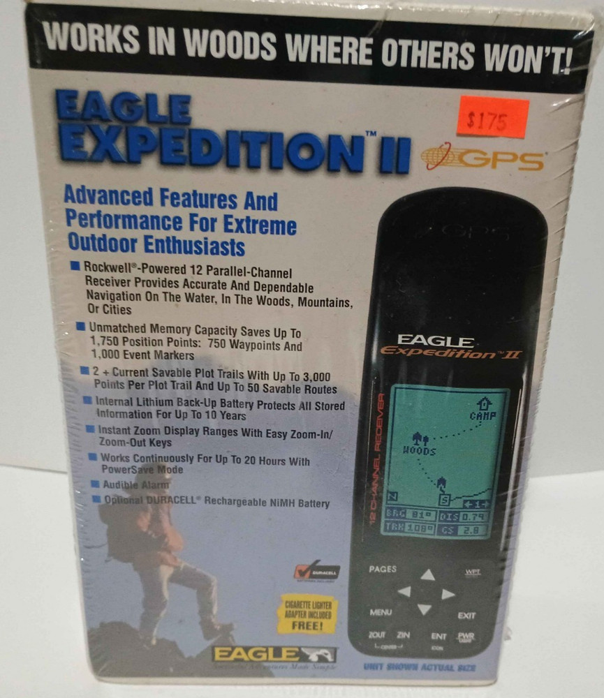 Brand New Eagle Expedition II V3 GPS Mapping Unit 12 Channel Sat Receiver