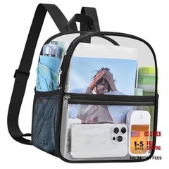 Clear Backpack Stadium Approved 12X11x6, Waterproof Clear Bag Stadium
