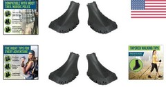 4 Pack of Rubber Replacement Tips for Hiking and Nordic Walking Poles