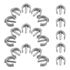 20 PCS Crutches Accessories C-shape Latch Clamp Cane Foot Replacement
