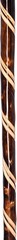 Handcrafted Nature Wood Hiking Stick 55 Inches Long – with Hand Strap and Rub…