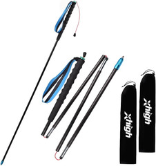 Ultralight Carbon Fiber Trekking Poles 2-Pack,Z-Pole Design Trail Running,Foldab