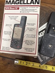 Magellan GPS Blazer 12 Satellite Navigator w/ Manual Parts Or Repair !