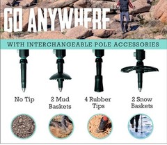 TrailBuddy Trekking Poles (Red Beetle) – Lightweight, Collapsible, 7075 Aluminum