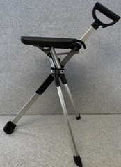 STEP2GOLD TaDa Chair Series 2 Hiking Pole Cane Seat Black Carrying Case Trekking
