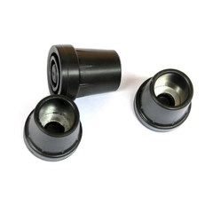 4X Heavy Duty Walking Stick Cane Crutch Pad Rubber Ferrule Metal End Bottom 19mm