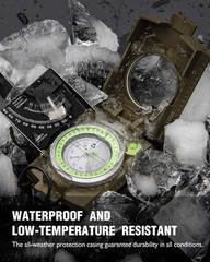 Waterproof Military Compass with Inclinometer for Outdoor Adventures
