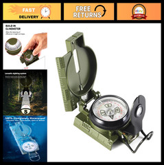 Multifunctional Waterproof Military Compass with Inclinometer | Impact Resistant