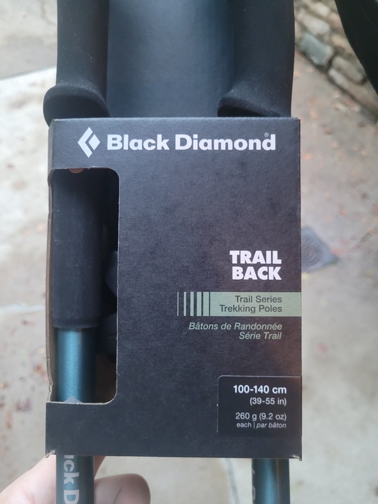 Black Diamond Trail Back Trekking Poles Creek Blue 100-140 cm New REI Outdoors