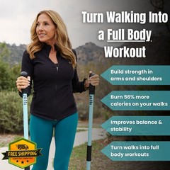 Jetti Weighted Walking Sticks Gray X-Large