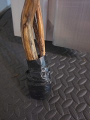 48″ Hand Carved Finished Wood Twisted Curled Hiking Walking Stick Cane