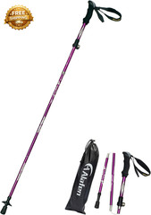 Aluminum Collapsible Ultralight Travel Trekking Hiking Pole for Men and Women