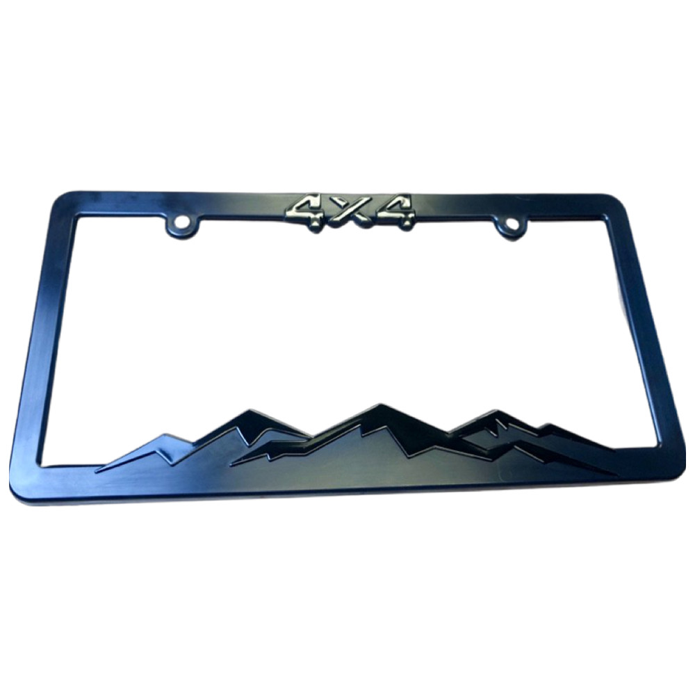 OFF ROAD Black on Black 4X4 License Plate Frame Bracket