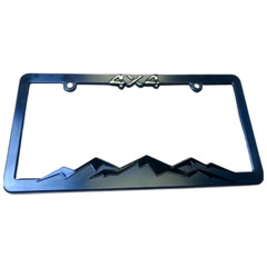 OFF ROAD Black on Black 4X4 License Plate Frame Bracket