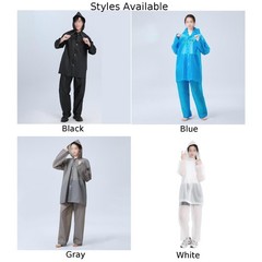 Waterproof EVA Rain Suit Set Lightweight for Outdoor Activities and Cycling Use