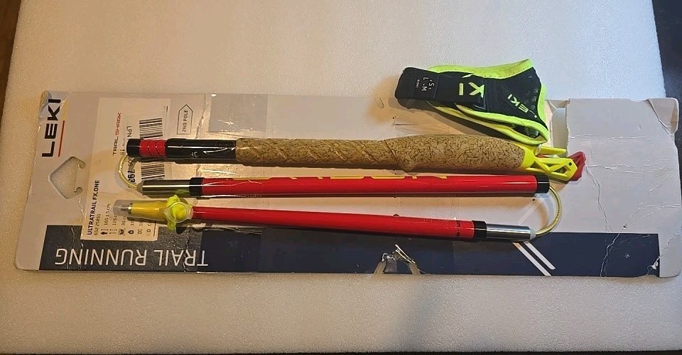 LEKI Ultratrail FX.One Carbon Foldable Trail Running Pole 115cm. SINGLE item .