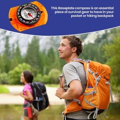 Orienteering Compass – Hiking Backpacking Compass – Advanced Scout Compass Ca…