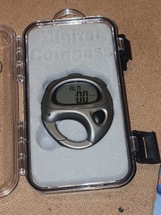 Dakota Digital Compass Alarm Clock Clip-on Luminous Dial Time, Date, Chronograph