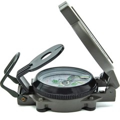 Military Style Sighting Compass Hiking And Camping Navigation