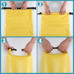 4 Pcs Sand Anchor 20 L 2 in 1 PWC Waterproof Dry Bag with Adjustable Buoy