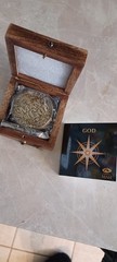 Man of God Compass Marine Art Handicrafts -gift for communion or confirmation