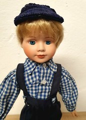 Artist doll porcelain doll 41 cm young rare vintage