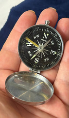 Vtg Broadway Compass Made In Japan Hiking Camping Direction Tool