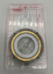 Coleman Clear Map Compass Magnifier Ruler Scale Scout Hiking Camping Boating