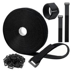 Nylon Adjustable Cable Straps with Buckles for Organizing Audio and TV Cables